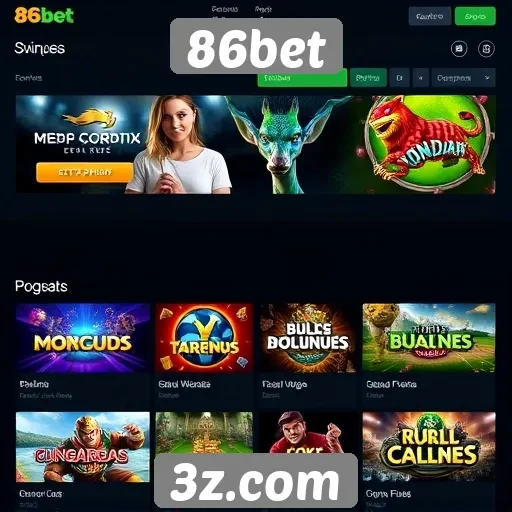 Jogos populares disponíveis na plataforma 86bet